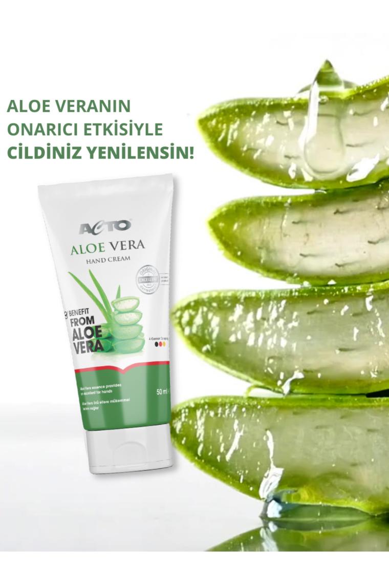 ® Aloe Vera Hand Cream 50 ml | Aloe Vera Özlü El Bakım Kremi | Yeni Formül