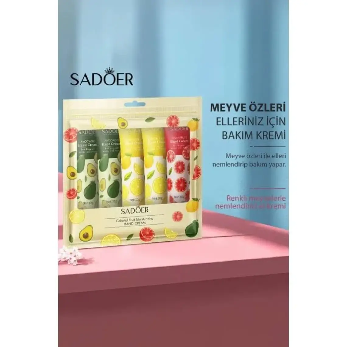 Sadoer El Kremi Seti (5 Adet) - Avokado - Limon- Greyfurt