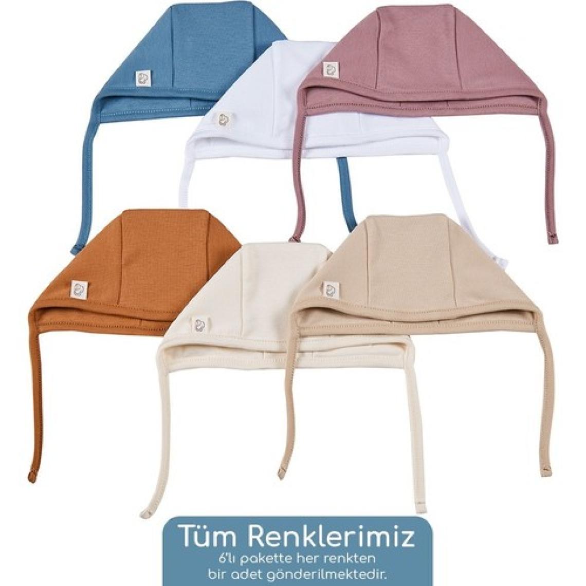 Tiny Lamb Golitha Bebek Şapkası Mavi 2 Adet %100 Pamuk Bere