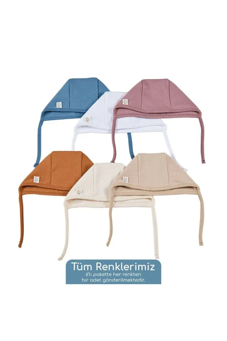 Tiny Lamb Golitha Bebek Şapkası Mavi 2 Adet %100 Pamuk Bere
