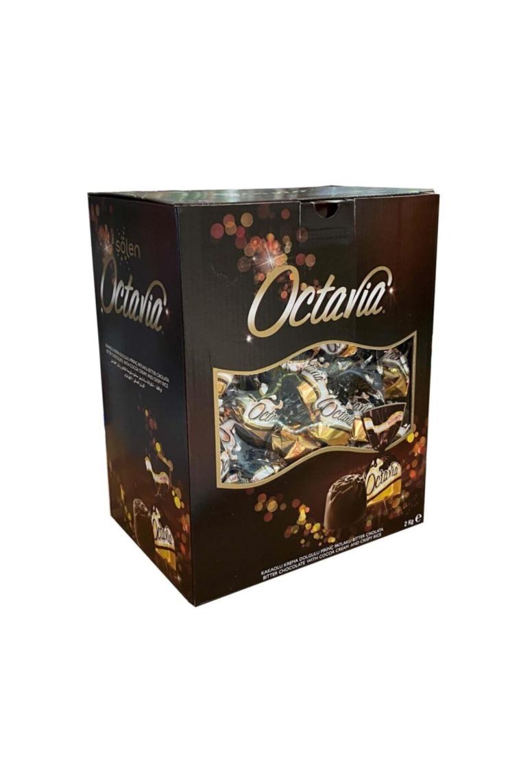Octavia Kakaolu Krema Dolgulu Bitter Çikolata 2 Kg