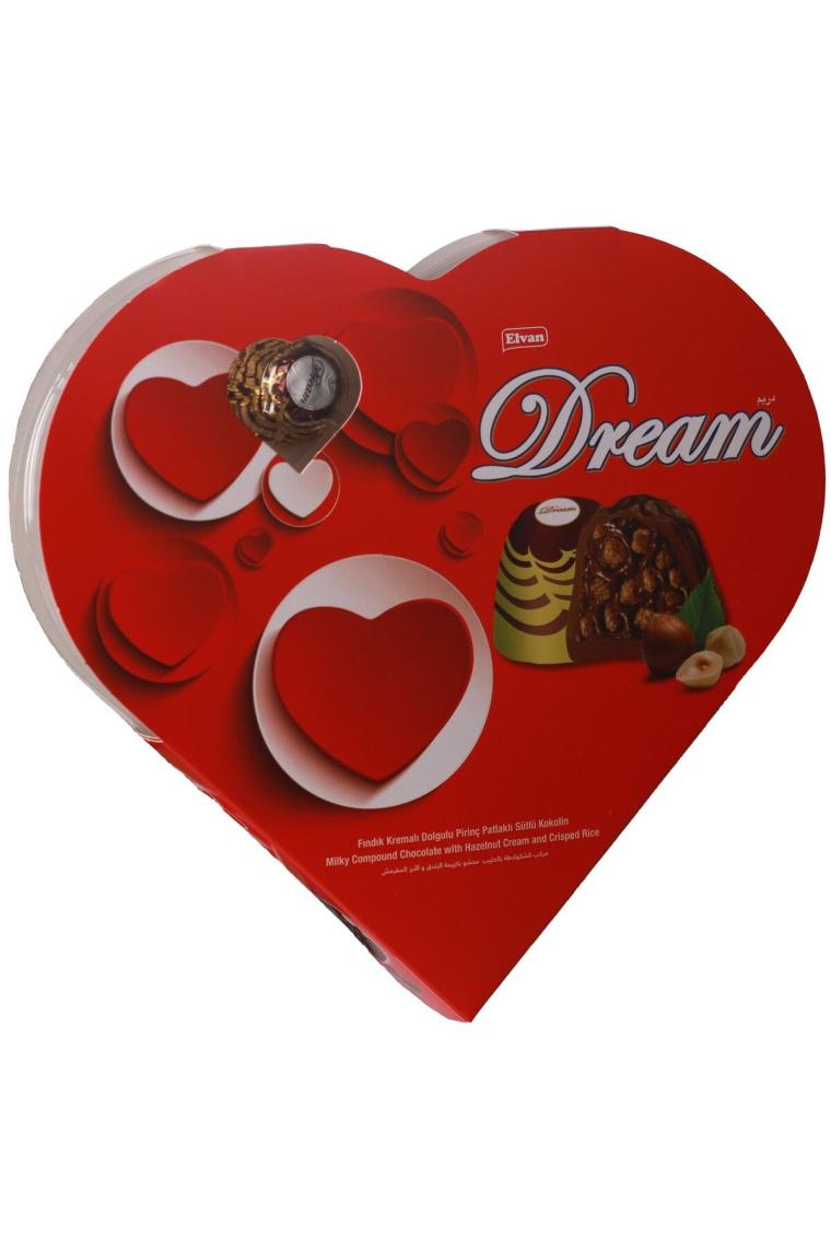 Dream Fındıklı Çikolata 124 Gr. (1 KALP KUTU)