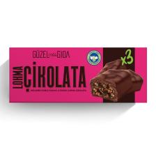 Lokma Çikolata Duble Kakao Fındık Vegan Bar 35 Gr Organik Glutensiz