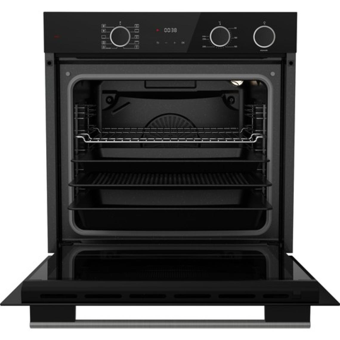 Ferre XE64CS Steamart&fryart Serisi Buharlı Pişirme Siyah Ankastre Fırın (0+10 Konum)