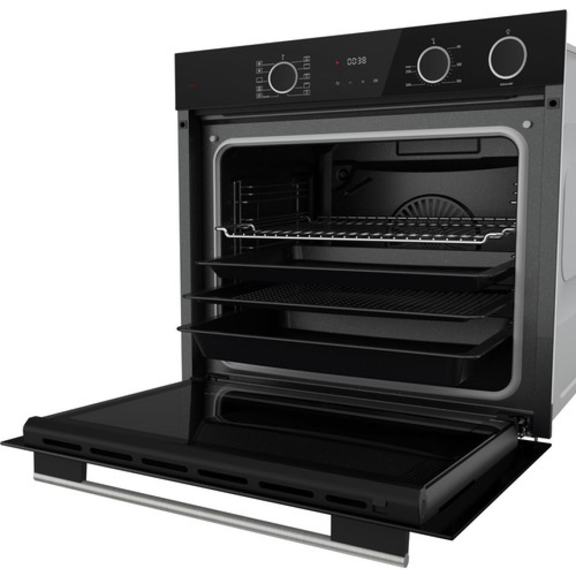 Ferre XE64CS Steamart&fryart Serisi Buharlı Pişirme Siyah Ankastre Fırın (0+10 Konum)