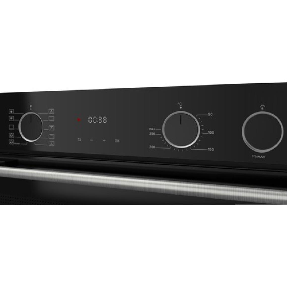 Ferre XE64CS Steamart&fryart Serisi Buharlı Pişirme Siyah Ankastre Fırın (0+10 Konum)
