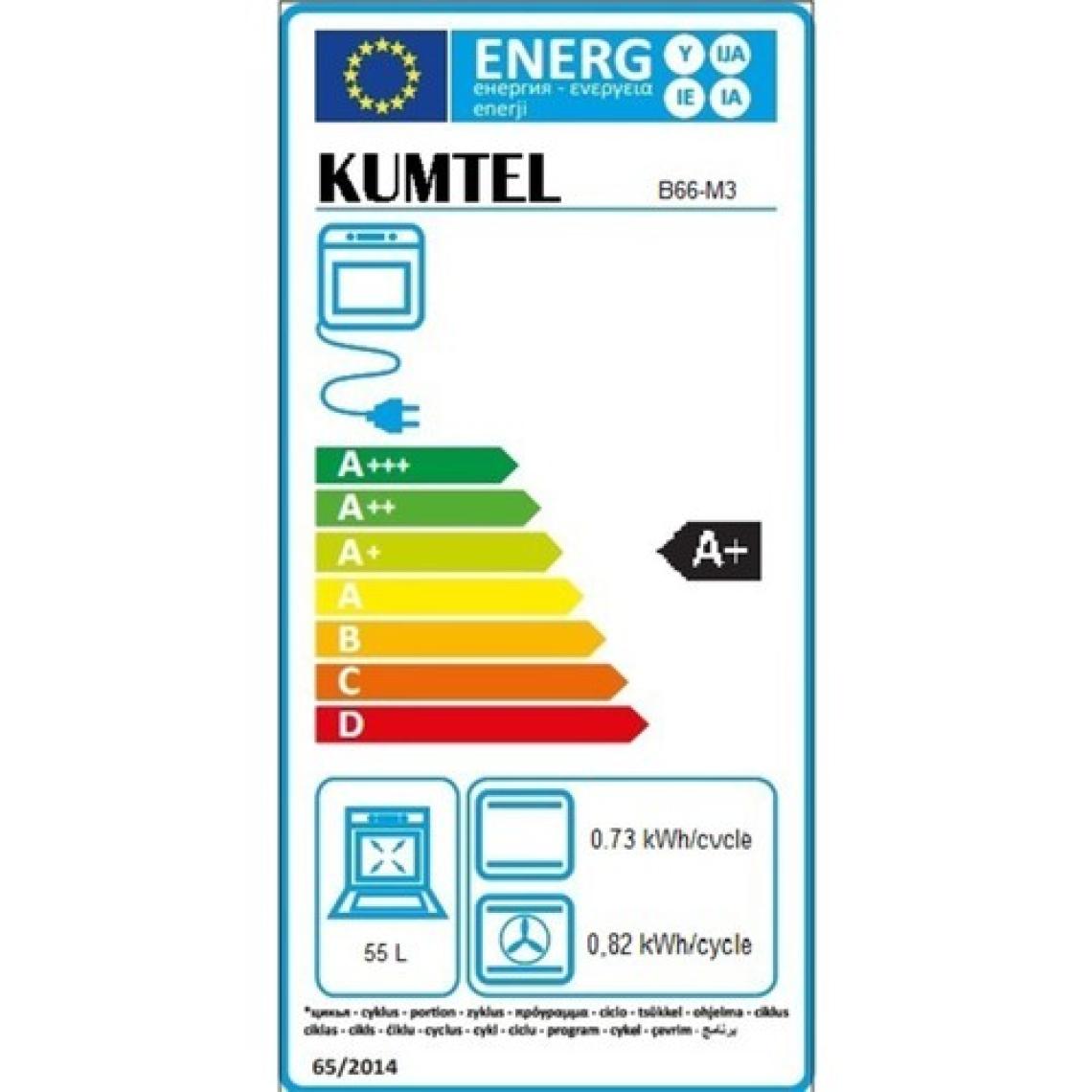Kumtel Rustik Beyaz Cam Ankastre Fırın 4 Prog. B66-SF2(MT)