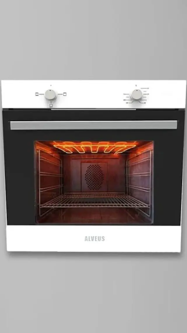 Alveus Mfa 604 Statik Beyaz  Ankastre Fırın