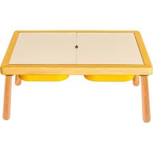 Wood & Joy Doğal Ahşap Duyusal Çocuk Aktivite Masası Oyun Masası ve Çocuk Çalışma Masası