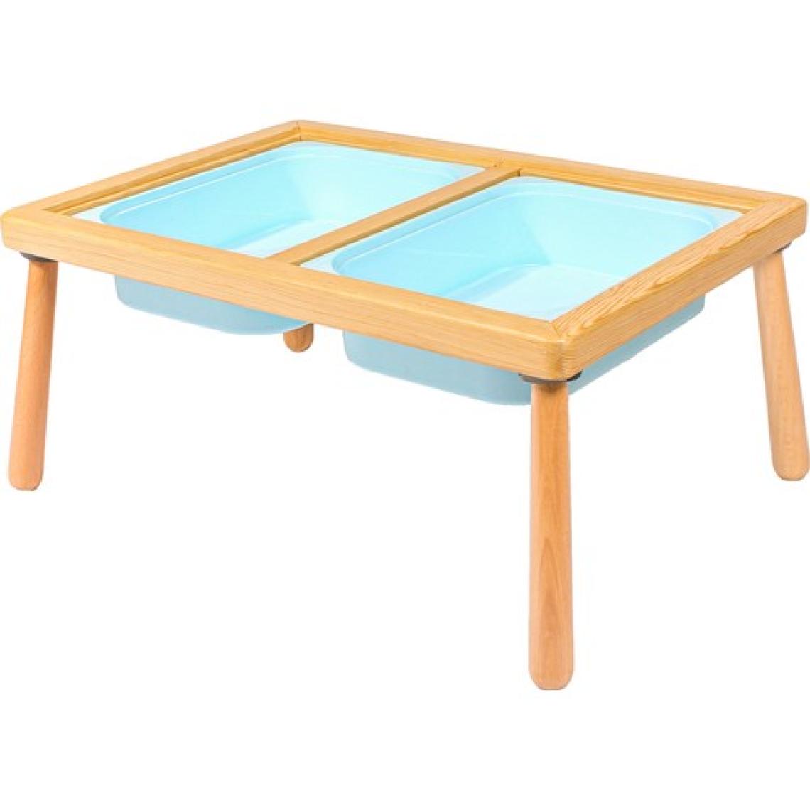 Wood & Joy Doğal Ahşap Duyusal Çocuk Aktivite Masası Oyun Masası ve Çocuk Çalışma Masası
