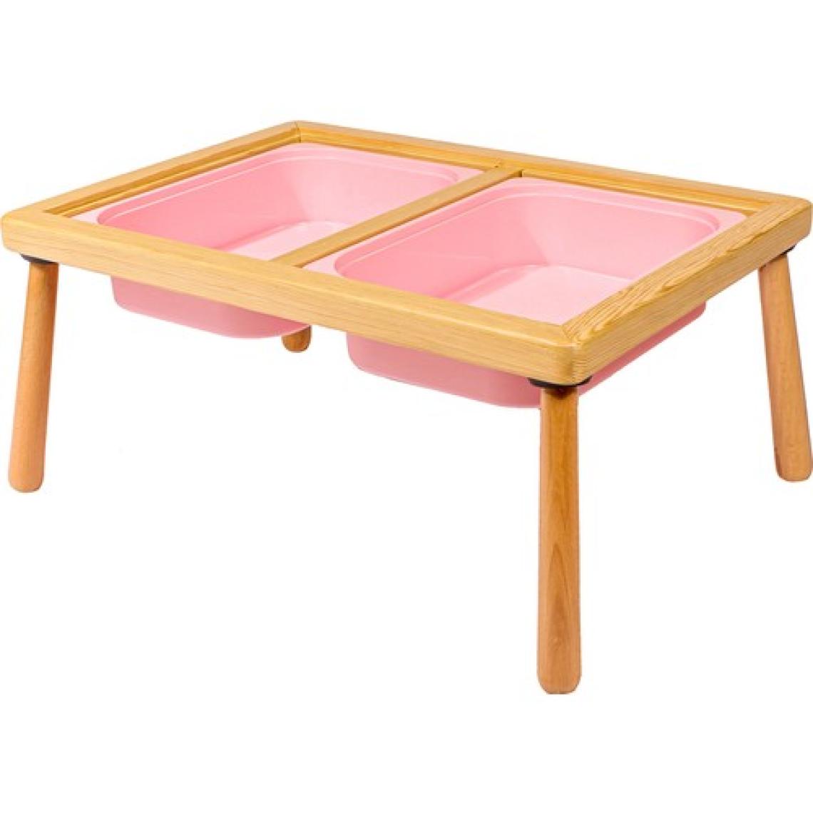 Wood & Joy Doğal Ahşap Duyusal Çocuk Aktivite Masası Oyun Masası ve Çocuk Çalışma Masası