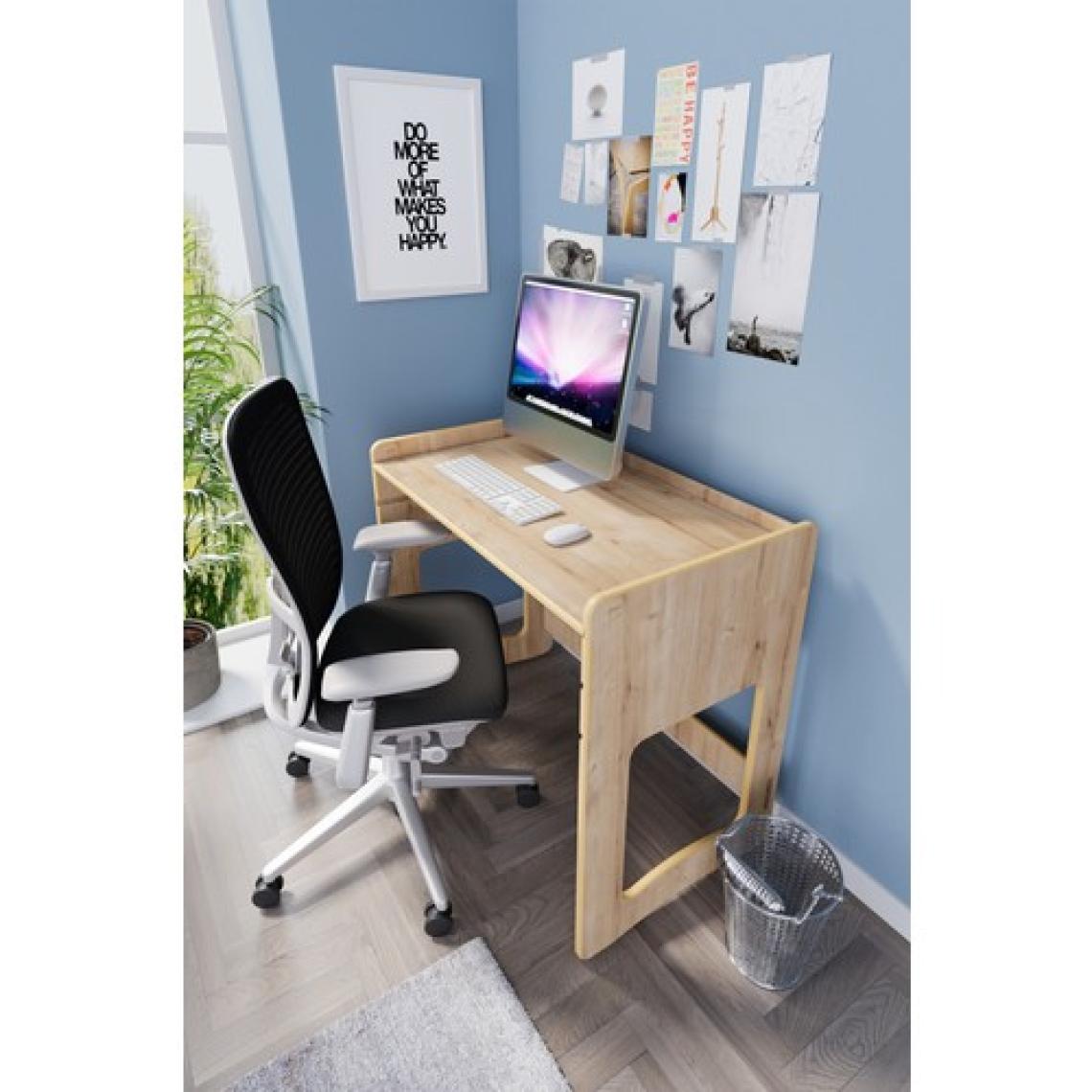 Zeo Wood Design Yükseklik Ayarlı Mdf Çalışma Masası 90*53 cm - Safir Meşe