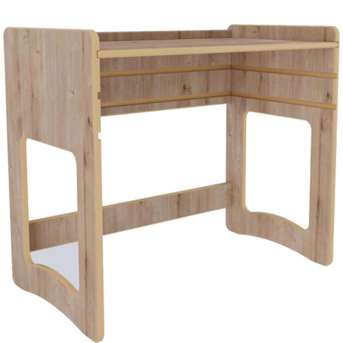 Zeo Wood Design Yükseklik Ayarlı Mdf Çalışma Masası 90*53 cm - Safir Meşe