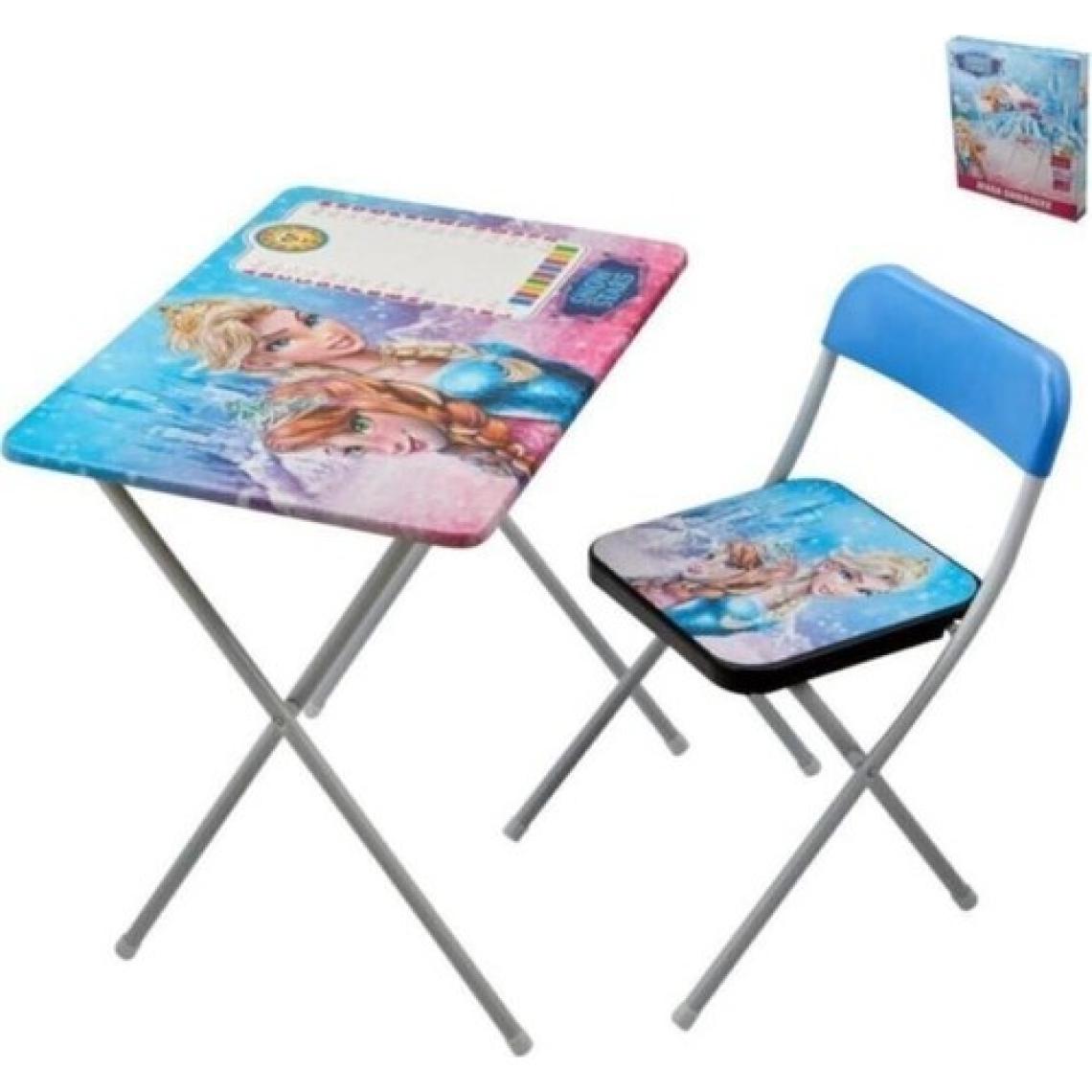 Beren Mavi Karlar Ülkesi Çalışma Masası-Sandalye Snow Stars BRN-780