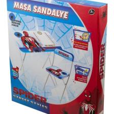 Beren Oyuncak Ders Çalışma Masası + Sandalye -Spiderman