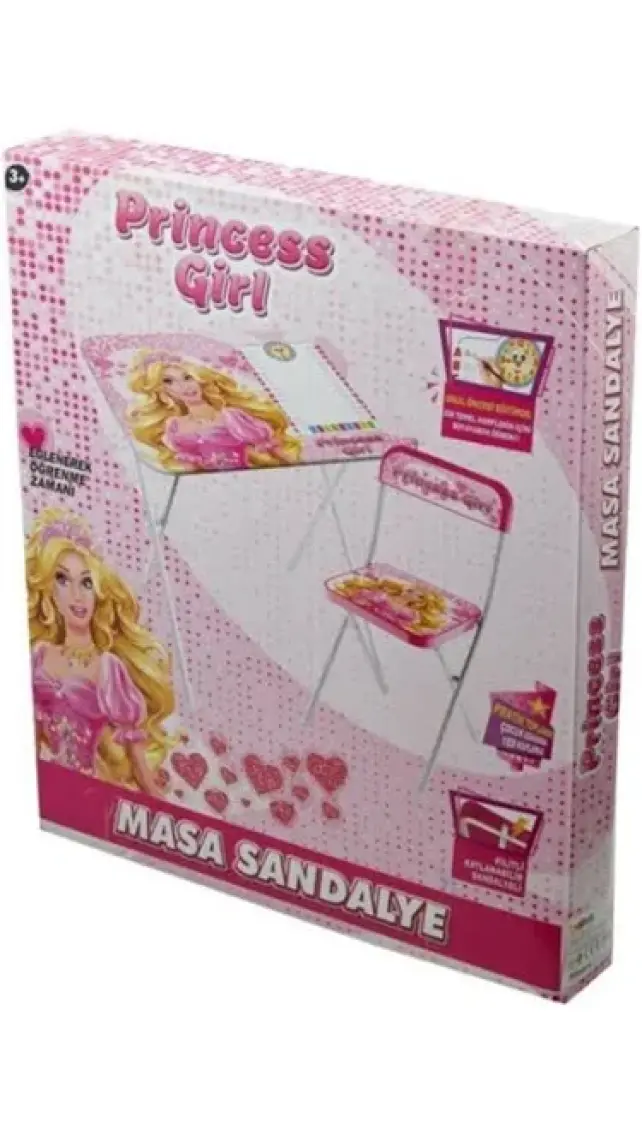 Beren Oyuncak Ders Çalışma Masası + Sandalye