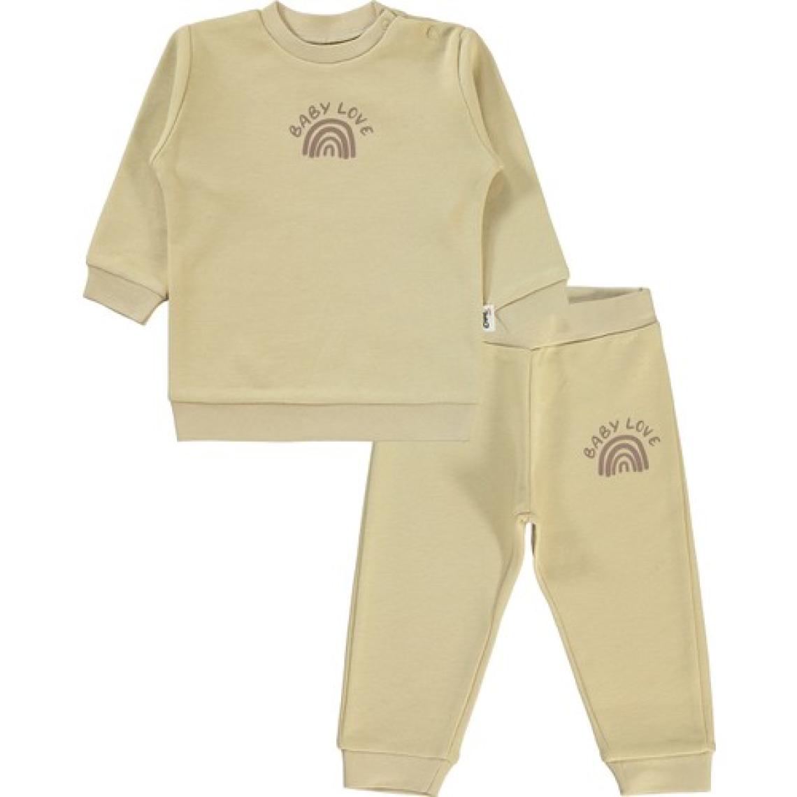Civil Baby Kız Bebek Takım 6-18 Ay Sütlü Kahve