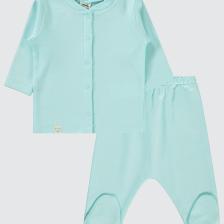 Erkek Bebek Pijama Takımı 1-6 Ay Mint