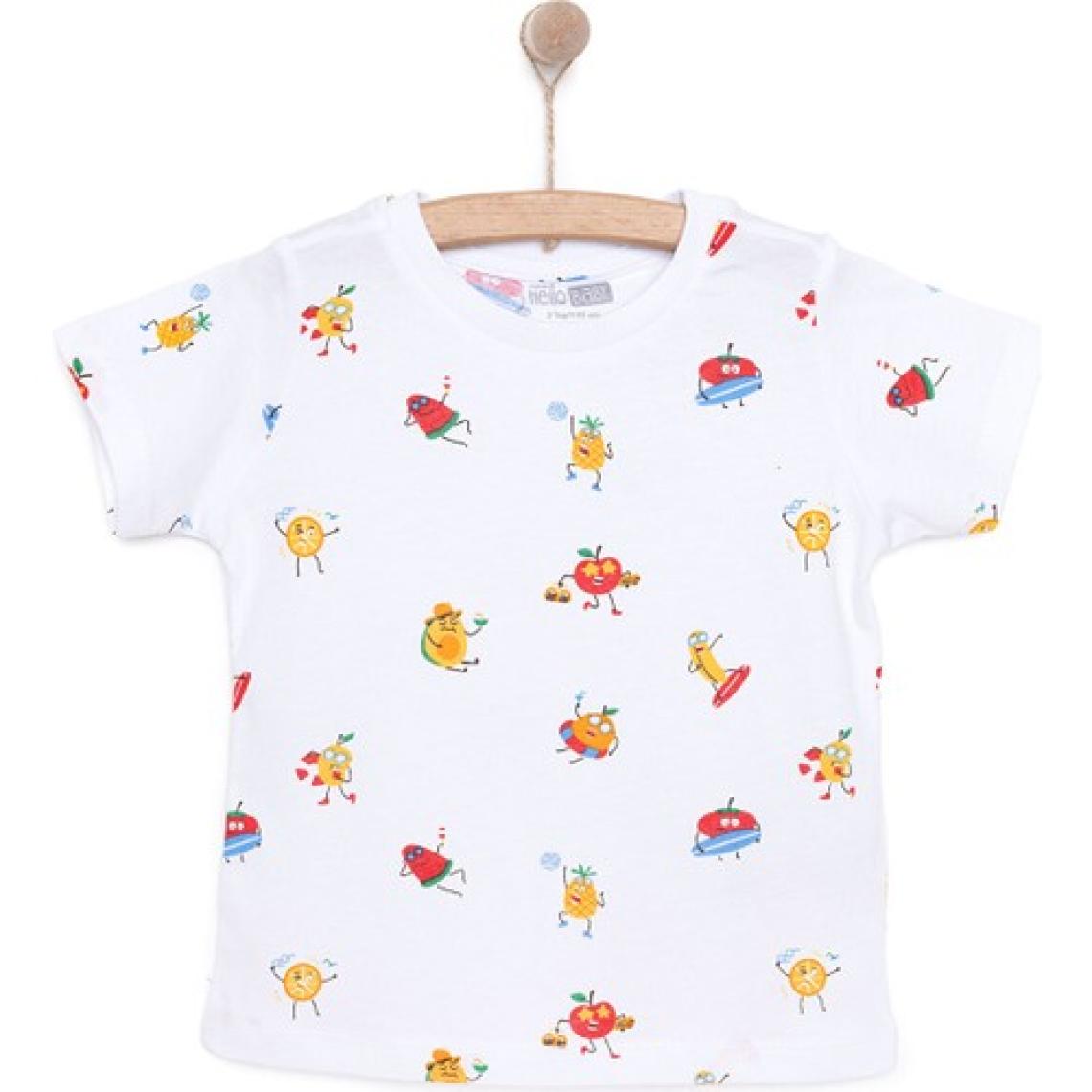 Hellobaby Basic Erkek Meyve Baskılı T-Shirt Erkek Bebek