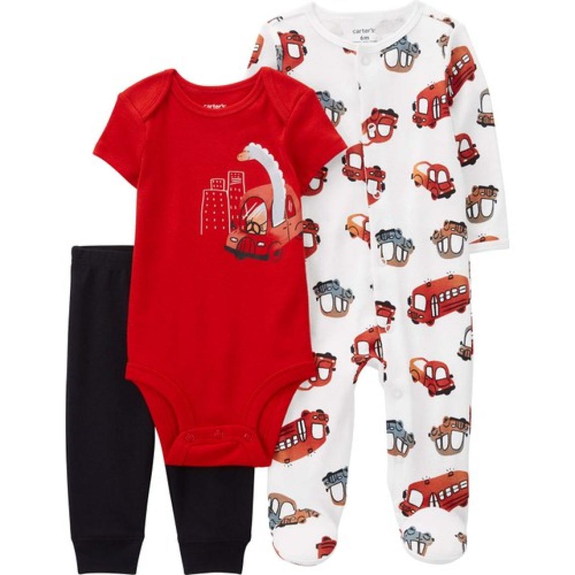 Carter's Erkek Bebek Tulumlu Set Kırmızı