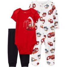 Carter's Erkek Bebek Tulumlu Set Kırmızı