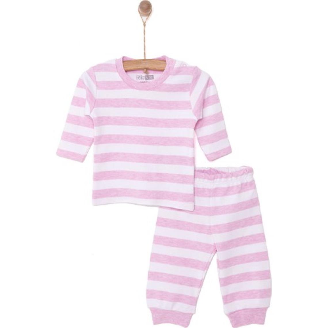 HelloBaby HelloBaby Yenidoğan Çizgili Tshirt-Tayt 2li Takım Unisex