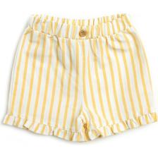 Hello Baby Hellobaby Basic Kız Bebek Sarı Çizgili Bermuda Şort Kız Bebek