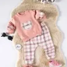 Pakel Kız Bebek Takım 6-12 Ay Koyu Pembe