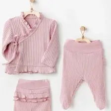 Andywawa Kız Bebek 2li Set - Andywawa - Pembe - 3-6 Ay - AC25094-PEMBE-3-6 Ay