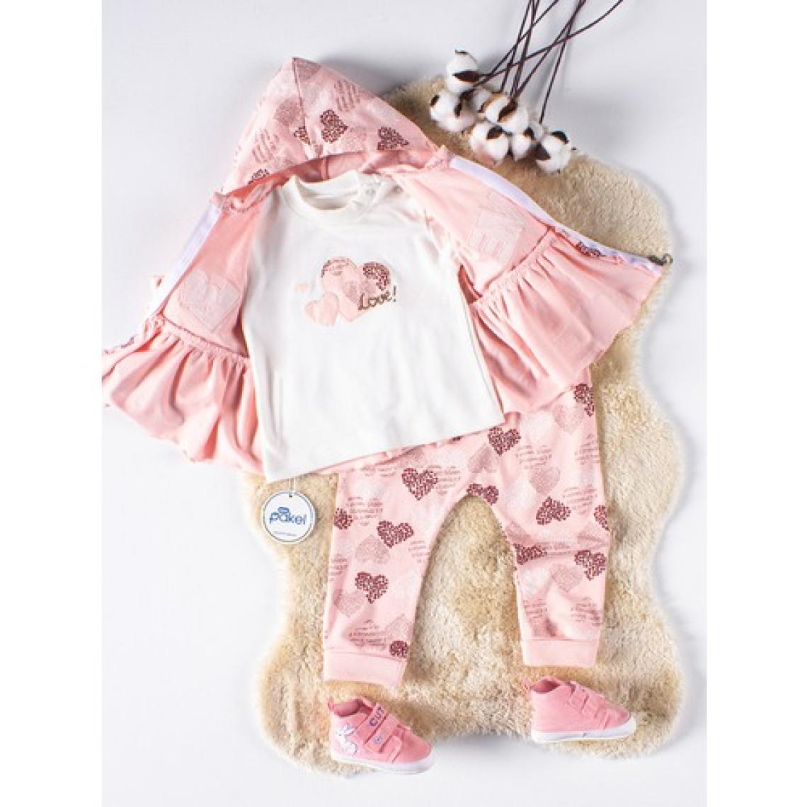 Pakel Kız Bebek Takım 9-18 Ay Somon