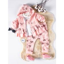 Pakel Kız Bebek Takım 9-18 Ay Somon