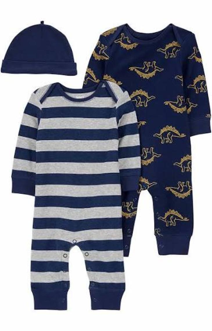 Carter's Erkek Bebek Tulumlu Set Lacivert