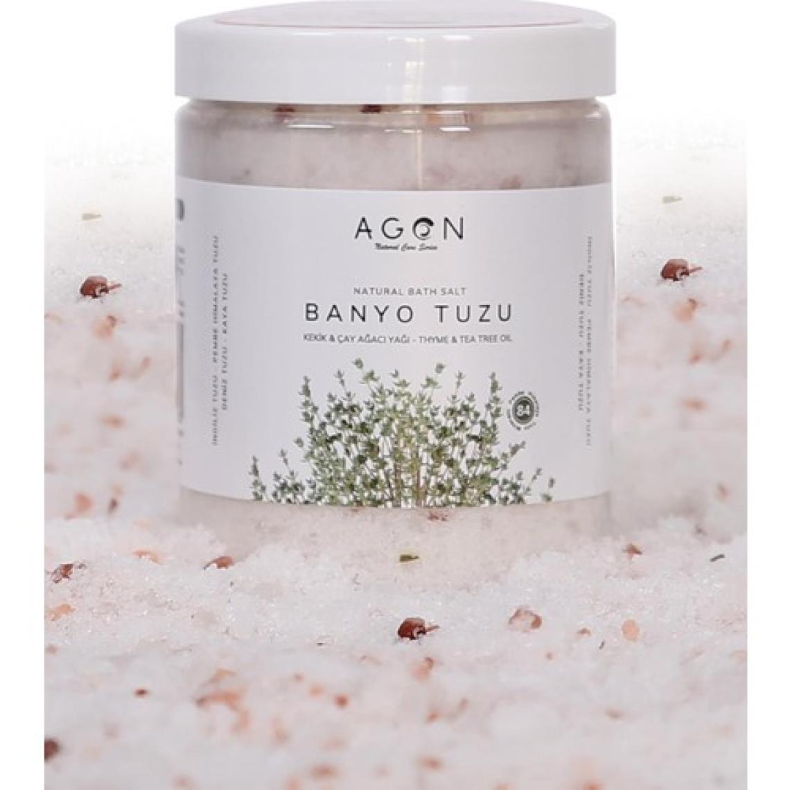 Agon Kekik ve Çay Ağacı Yağlı Doğal Banyo Küvet Tuz 300 gr - Ingiliz,himalaya,deniz ve Kaya Tuzu