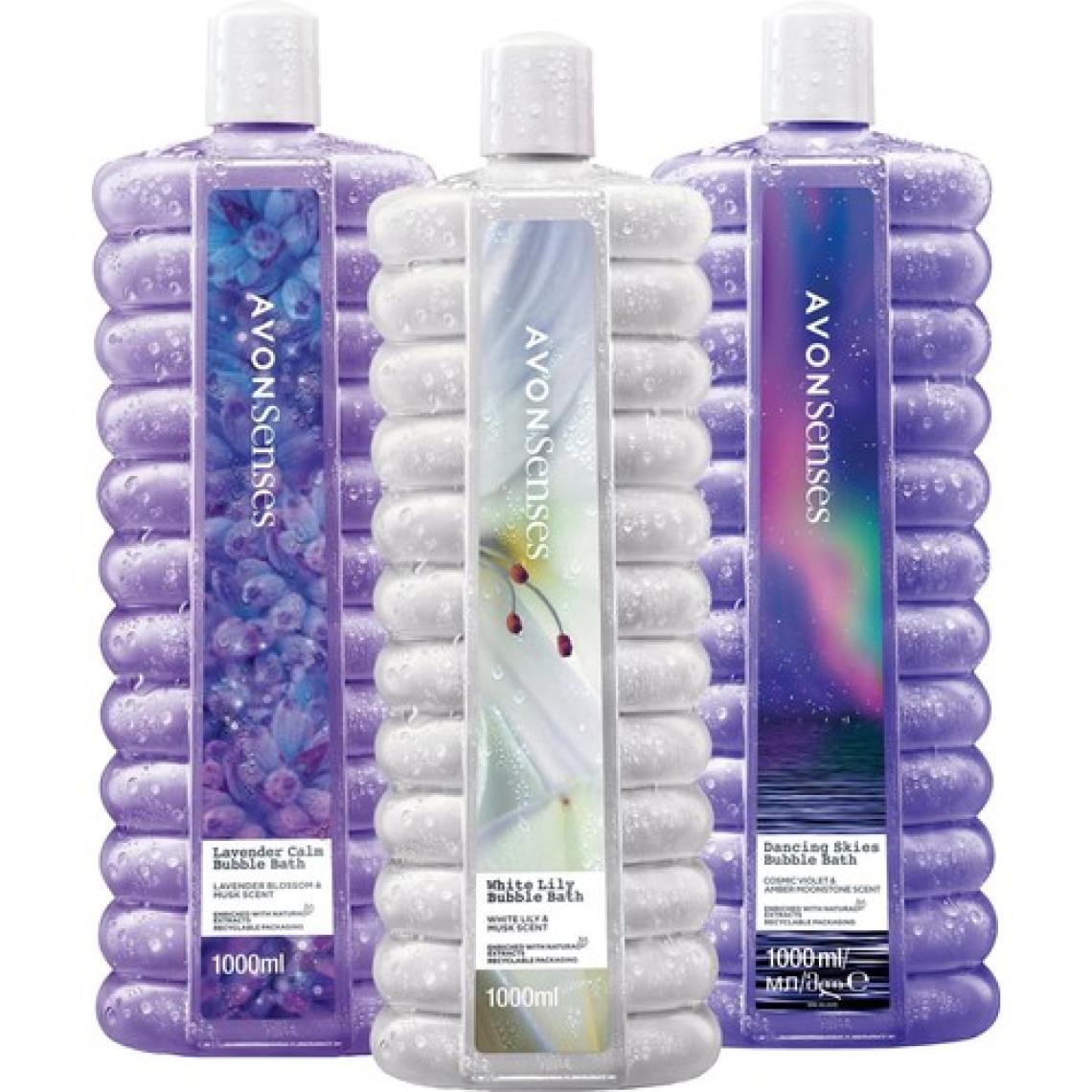 Avon Senses Zambak Lavanta Menekşe ve Ahududu Kokulu Banyo Köpüğü Paketi