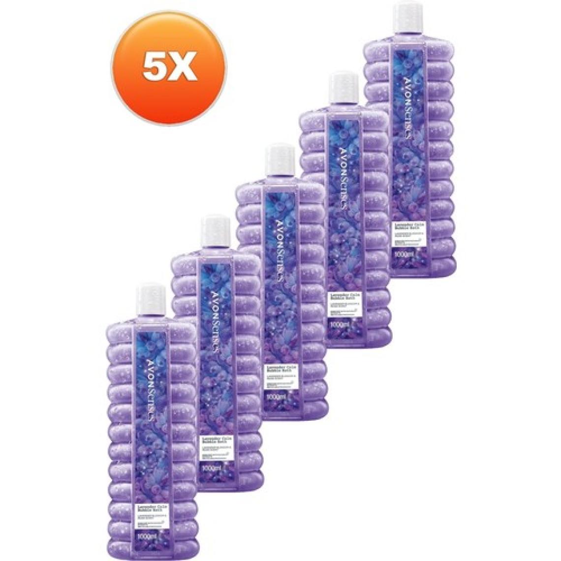 Avon Senses Lavender Calm Lavanta Kokulu Banyo Köpüğü 1 Lt. Beşli Set