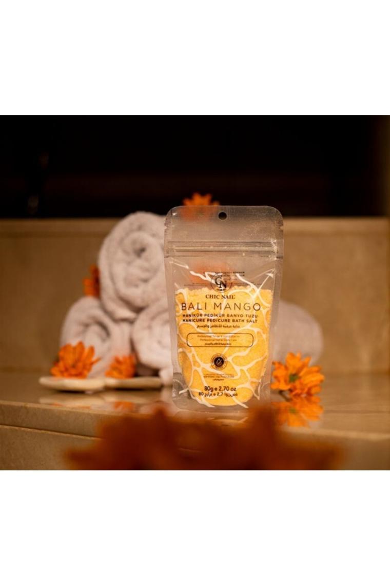 Manikür & Pedikür Ve Banyo Tuzu Bali Mango 80 gram / Epsom Tuzu / Ingiliz Tuzu