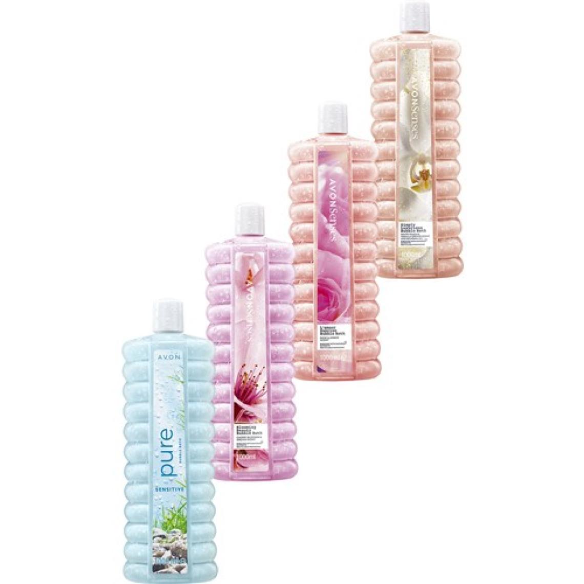 Avon Senses Pure Marine, Simply Luxurious, L'Amour ve Blooming Beauty Banyo Köpüğü Paketi 4 x 1 Lt.