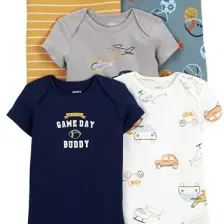 Erkek Bebek 5li Kısa Kollu Body