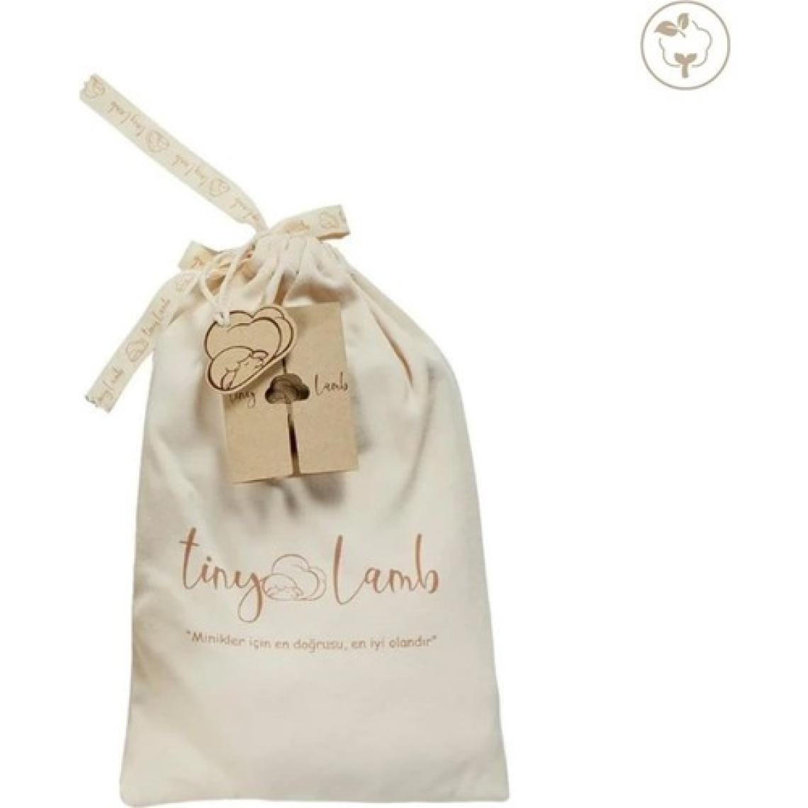 Tiny Lamb Cute Giraffe Organik Mini Yenidoğan Bebek Seti 3 Parça %100 Organik Pamuk  0-3 Aylık Organik Bebek Seti