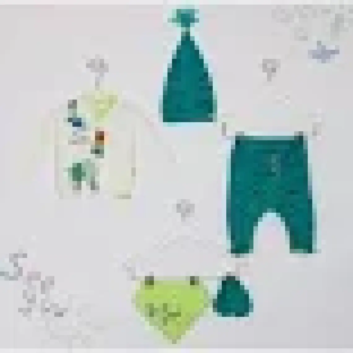 Imaj Time Origami Erkek Bebek 5'Li Zıbın Set Imj-5059