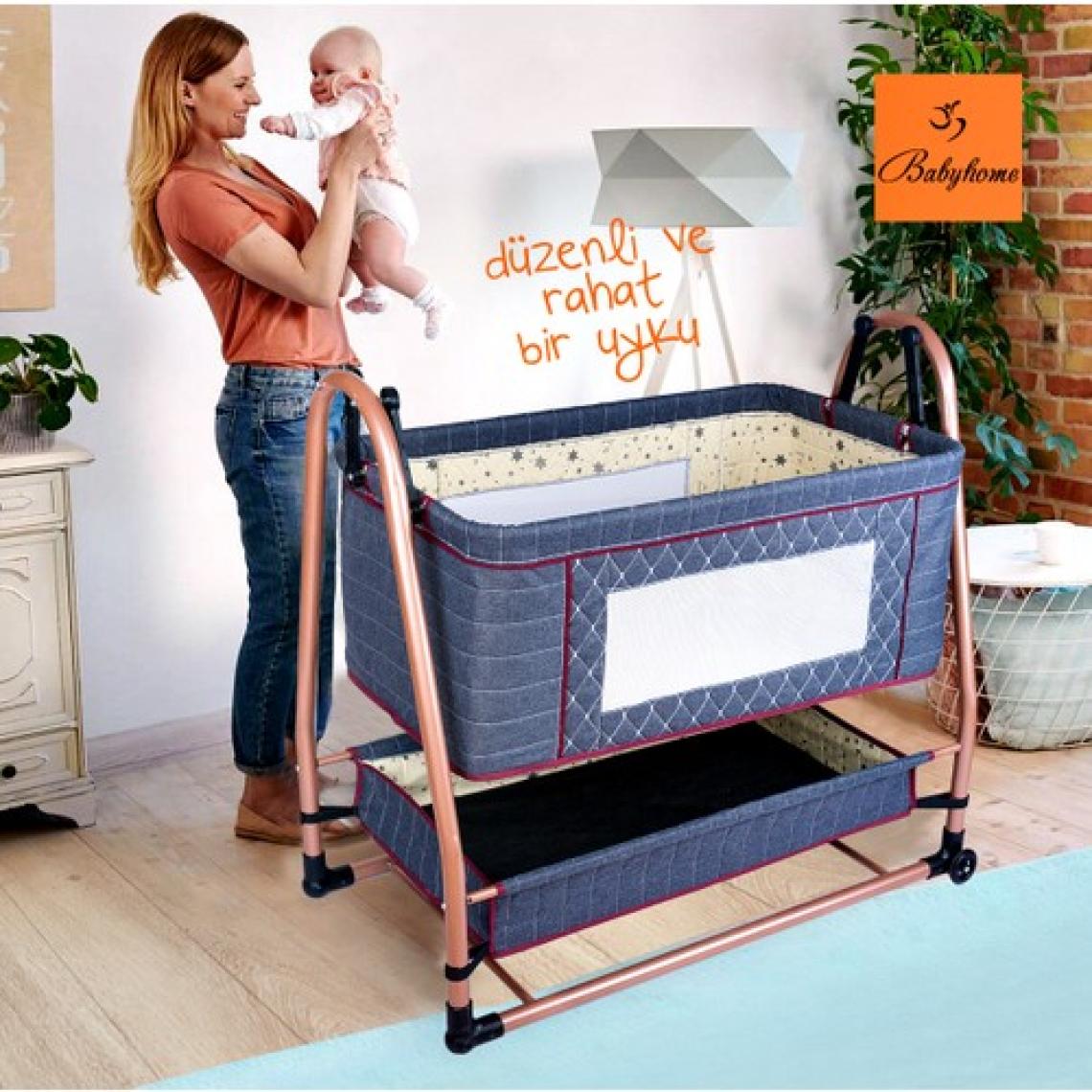 Baby Home 505 Maya Büyük Boy Sallanır Anne Yanı Bebek Sepeti Sepet Beşik
