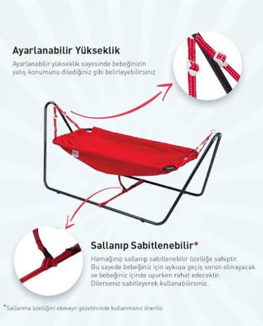 Holmen İstanbul Bebek Hamağı - Kırmızı