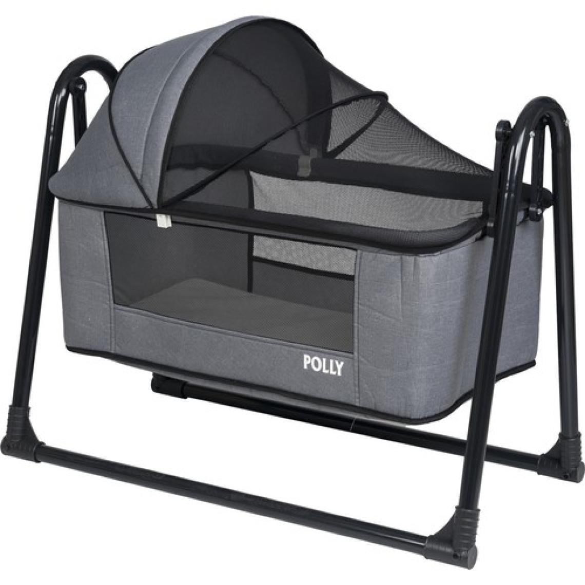POLLY BABY Keten Fileli Silinebilir Portatif Sallanır Anne Yanı Beşik Sepet Beşik Hamak Beşik Füme