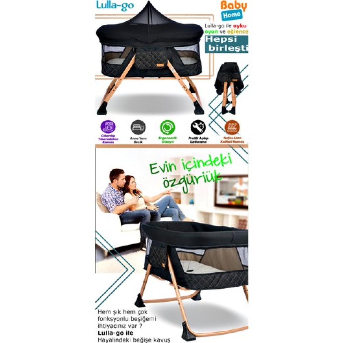 Baby Home 510 Lulla-Go Bebek Sepeti Anne Yanı Sepet Beşik