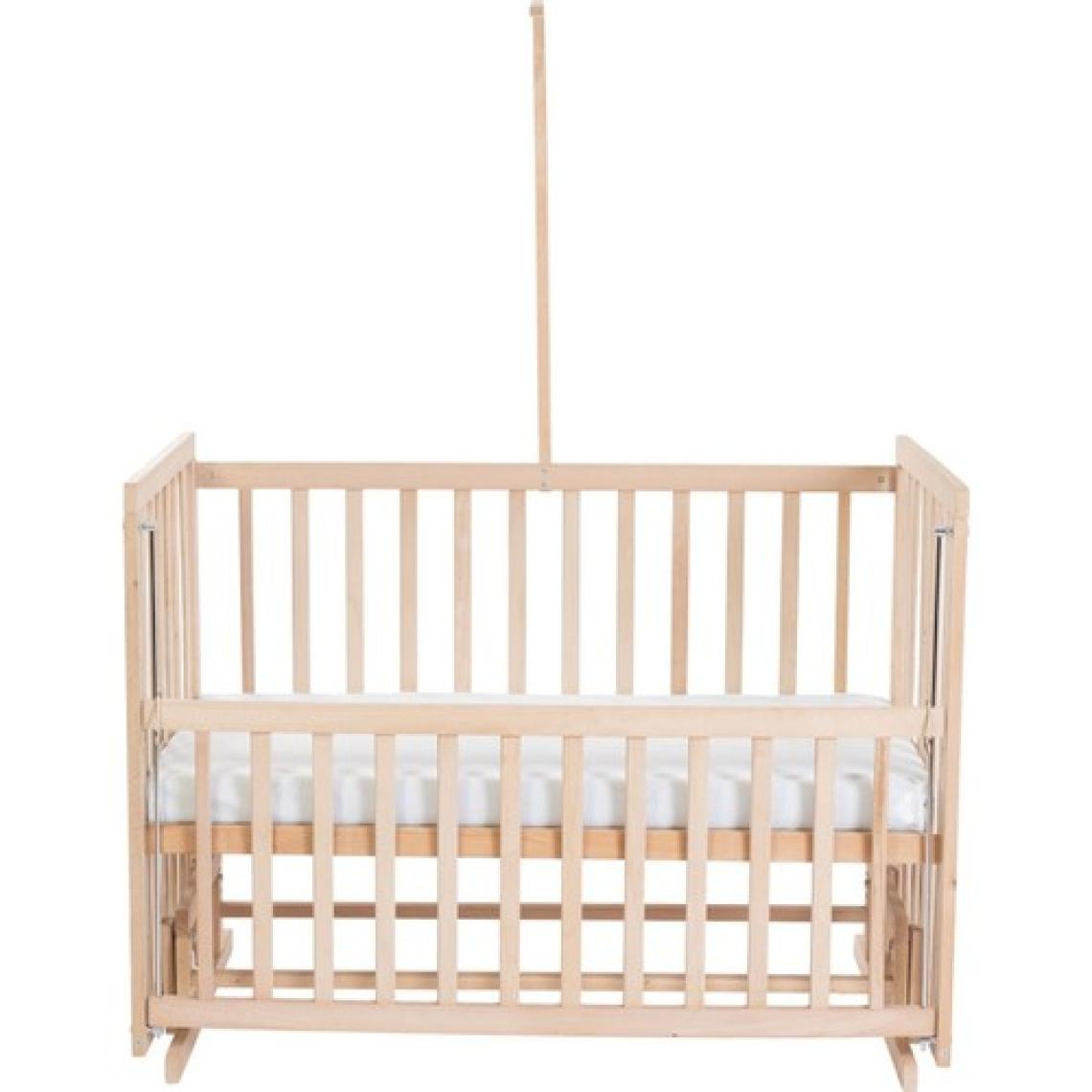 Bamgidoo Doğal Bebek Ahşap Beşik Anne Yanı Beşik Organik 70X130 - Uyku Setsiz Tek Yataklı