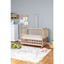 Bamgidoo Doğal Bebek Ahşap Beşik Anne Yanı Beşik Organik 70X130 - Uyku Setsiz Tek Yataklı
