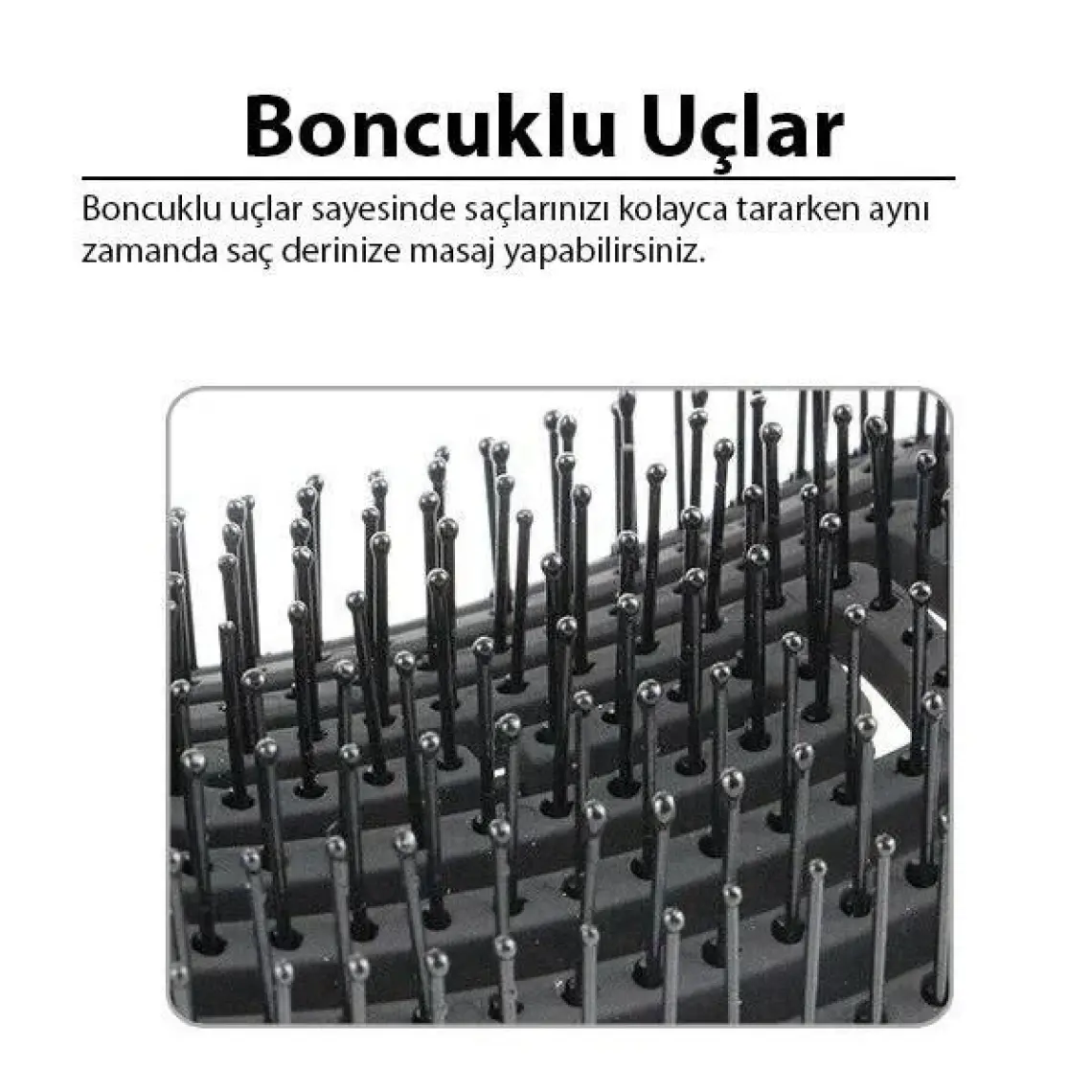 Ezere Büyük Kavisli Yumuşak Saç Açma ve Tarama Fırçası