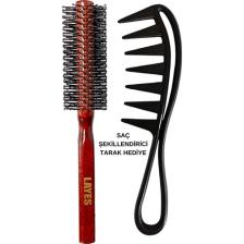 Layes Professional Erkek Saç Fön Fırçası + Şekillendirici Tarak