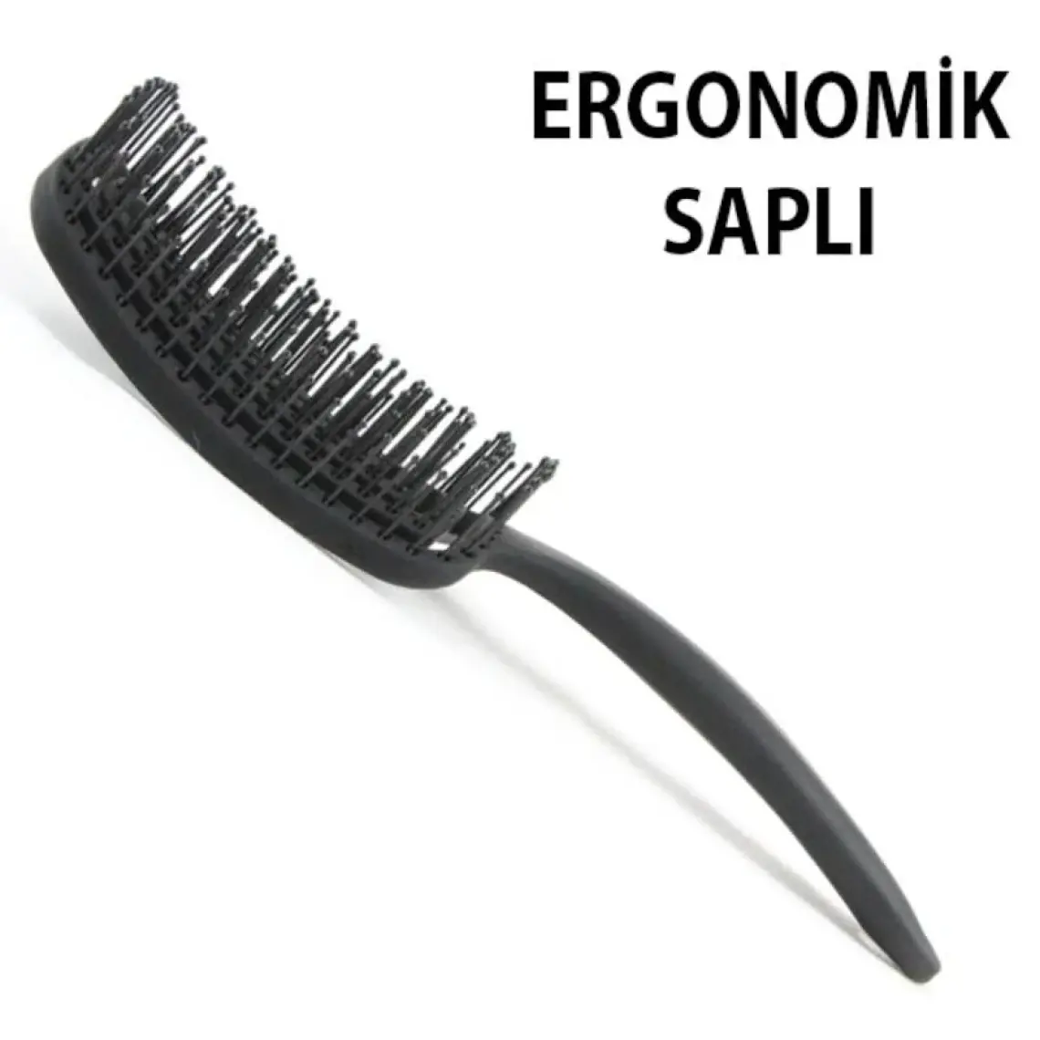 Ezere Büyük Kavisli Yumuşak Saç Açma ve Tarama Fırçası