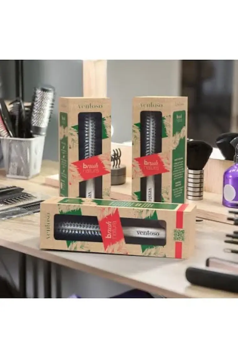 Ventoso Brush Natura No:5 Ahşap Fön Fırçası